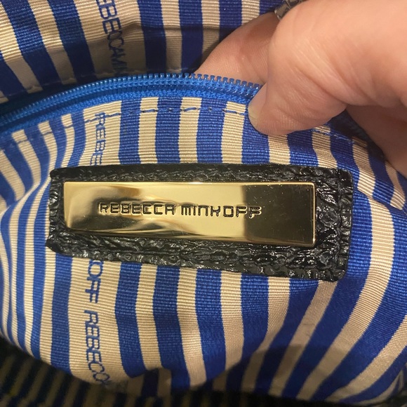 NWOT Rebecca Minkoff Quilted Black Patent Leather Satchel - Picture 6 of 14